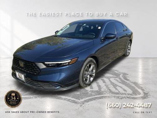 Blue 2023 Honda Accord EX