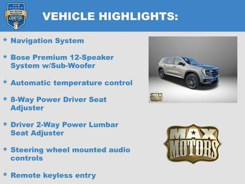 2026 GMC Acadia Elevation AWD