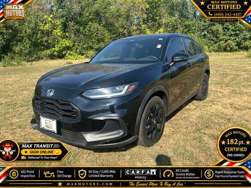 Crystal Black Pearl 2023 Honda HR-V Sport