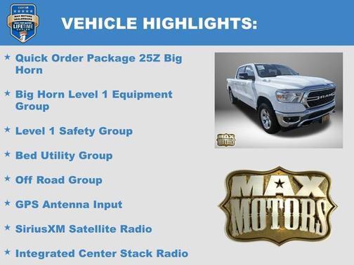 Bright White Clearcoat 2022 RAM 1500 Big Horn/Lone Star