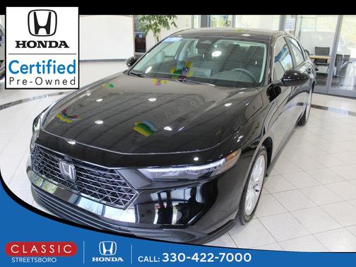 Crystal Black Pearl 2025 Honda Accord LX 1.5T
