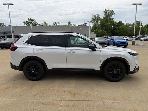 Platinum White Pearl 2025 Honda CR-V Hybrid Sport AWD