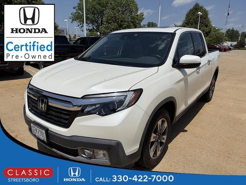 White Diamond Pearl 2018 Honda Ridgeline RTL-E