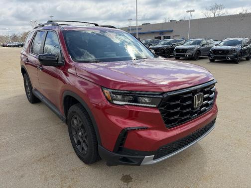 Radiant Red 2025 Honda Pilot TrailSport