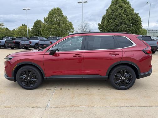 Radiant Red Metallic 2025 Honda CR-V Hybrid Sport Touring AWD