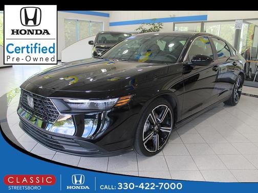 Crystal Black Pearl 2025 Honda Accord Hybrid Sport