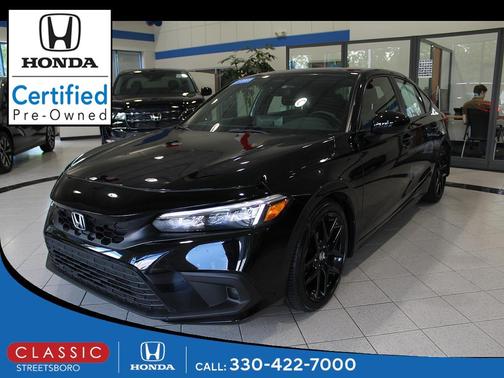 Crystal Black Pearl 2023 Honda Civic Sport