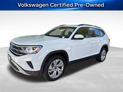 Pure White 2023 Volkswagen Atlas 3.6 SE w/ Technology