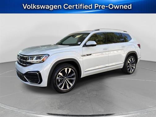 Opal White Pearl Effect 2023 Volkswagen Atlas 3.6 SEL Premium R-Line