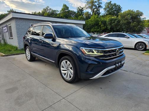 Pacific Blue Metallic 2021 Volkswagen Atlas 2.0T SEL 4MOTION *Ltd Avail*