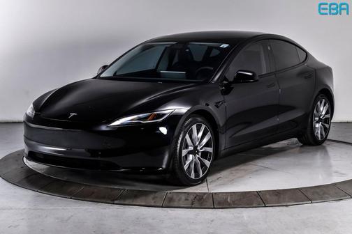 Solid Black 2024 Tesla Model 3 Long Range