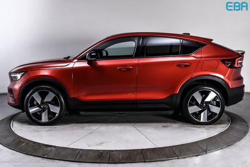 Fusion Red Metallic 2023 Volvo C40 Recharge Pure Electric Twin Plus