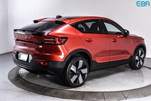 Fusion Red Metallic 2023 Volvo C40 Recharge Pure Electric Twin Plus