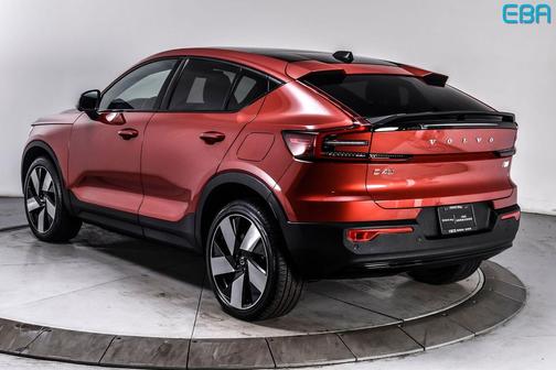 Fusion Red Metallic 2023 Volvo C40 Recharge Pure Electric Twin Plus