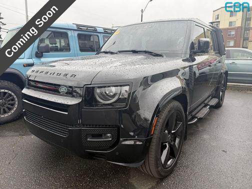 Santorini Black Metallic 2025 Land Rover Defender 110 P400 X-Dynamic SE