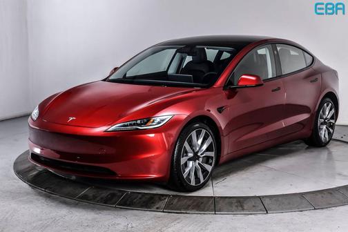 Ultra Red 2025 Tesla Model 3 Long Range