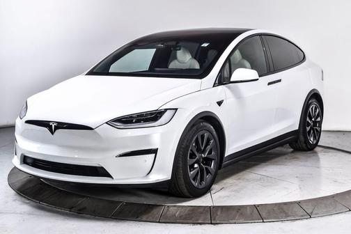 Pearl White Multi-Coat 2022 Tesla Model X Dual Motor All-Wheel Drive