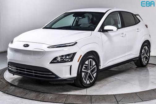 Lunar White 2023 Hyundai KONA EV SE