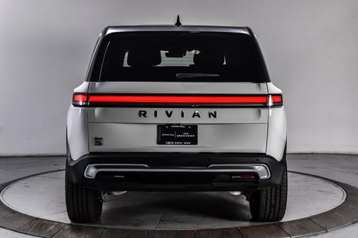 Glacier White 2024 Rivian R1S Adventure Quad Motor Large Pack