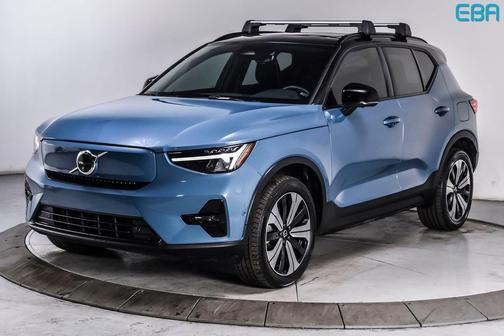 Fjord Blue Metallic 2023 Volvo XC40 Recharge Pure Electric Twin Plus