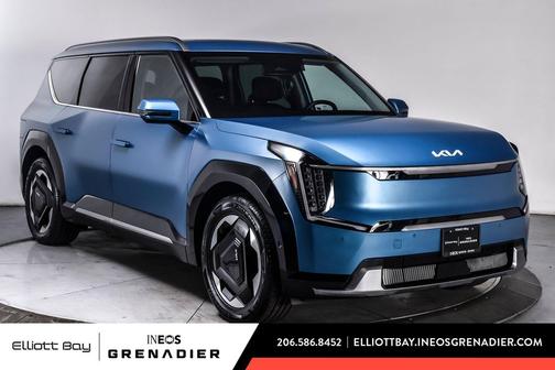 Ocean Blue Matte 2024 Kia EV9 Land