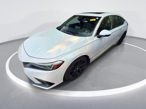 Platinum White Pearl 2024 Honda Civic Sport Touring