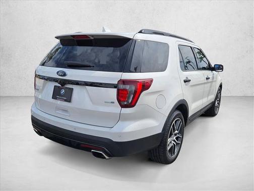 White Platinum Metallic Tri-Coat 2016 Ford Explorer Sport