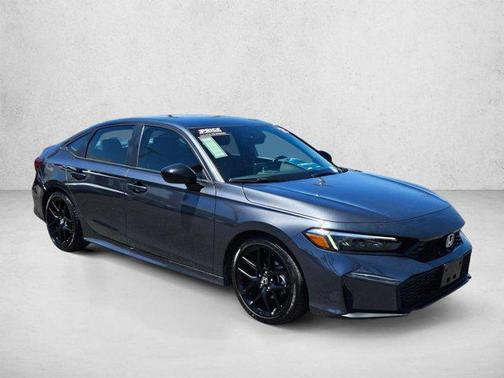 Solar Silver Metallic 2025 Honda Civic Sport