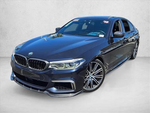 Carbon Black Metallic 2018 BMW M550 i Xdrive