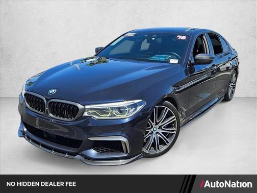 Carbon Black Metallic 2018 BMW M550 i Xdrive