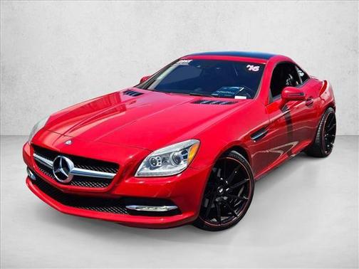 Mars Red 2016 Mercedes-Benz SLK-Class SLK300 Roadster