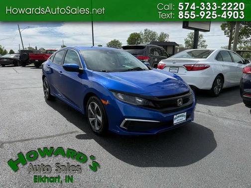 Blue 2019 Honda Civic LX