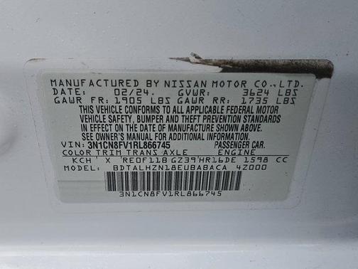2024 Nissan Versa 1.6 SR