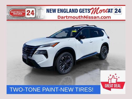 White / Black 2026 Nissan Rogue Platinum