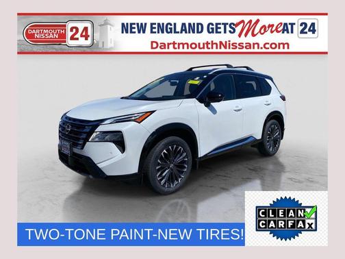 White / Black 2026 Nissan Rogue Platinum