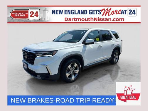 Platinum White Pearl 2023 Honda Pilot EX-L 7-Passenger