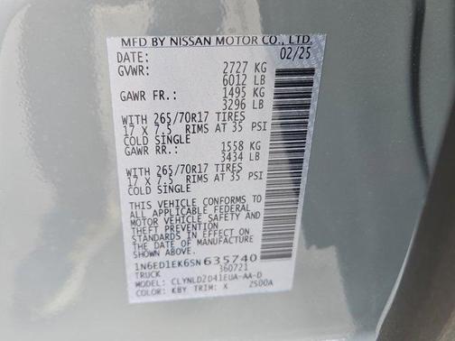 2025 Nissan Frontier PRO-4X