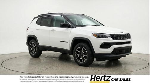 Bright White Clearcoat 2025 Jeep Compass Trailhawk