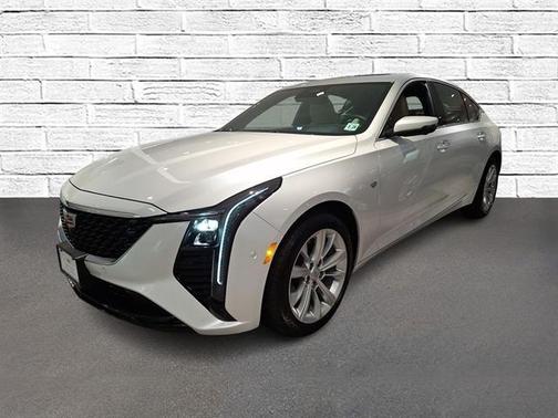 Crystal White Tri-Coat 2025 Cadillac CT5 Premium Luxury