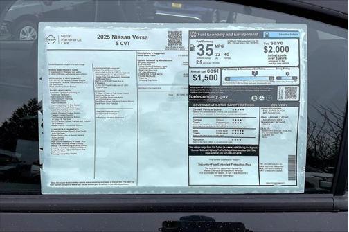 2025 Nissan Versa 1.6 S