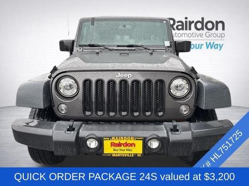 Granite Crystal Metallic Clearcoat 2017 Jeep Wrangler Unlimited Sport