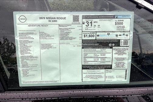 2026 Nissan Rogue SV