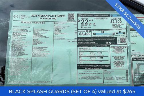 2025 Nissan Pathfinder Platinum 4WD