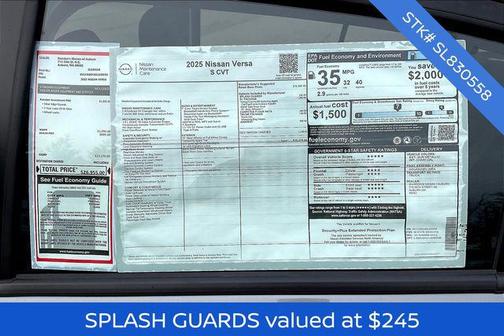 2025 Nissan Versa 1.6 S