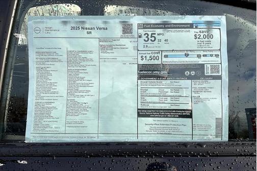 2025 Nissan Versa 1.6 S