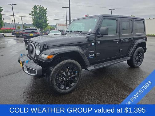Black Clearcoat 2023 Jeep Wrangler 4xe Sahara