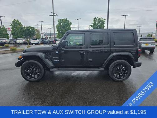 Black Clearcoat 2023 Jeep Wrangler 4xe Sahara