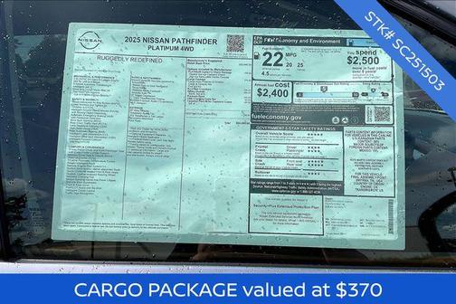2025 Nissan Pathfinder Platinum 4WD
