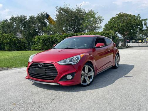 Boston Red Metallic 2014 Hyundai Veloster Turbo