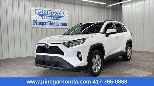 Super White 2021 Toyota RAV4 XLE